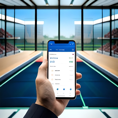 Eine Hand hält ein Smartphone mit einer Sportwetten-App