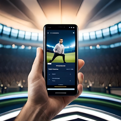 Eine App mit einer Fußball-Live-Streaming-Ansicht