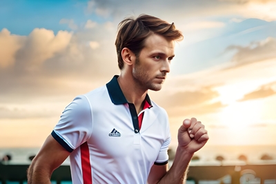 Ein nachdenklicher Fußballspieler